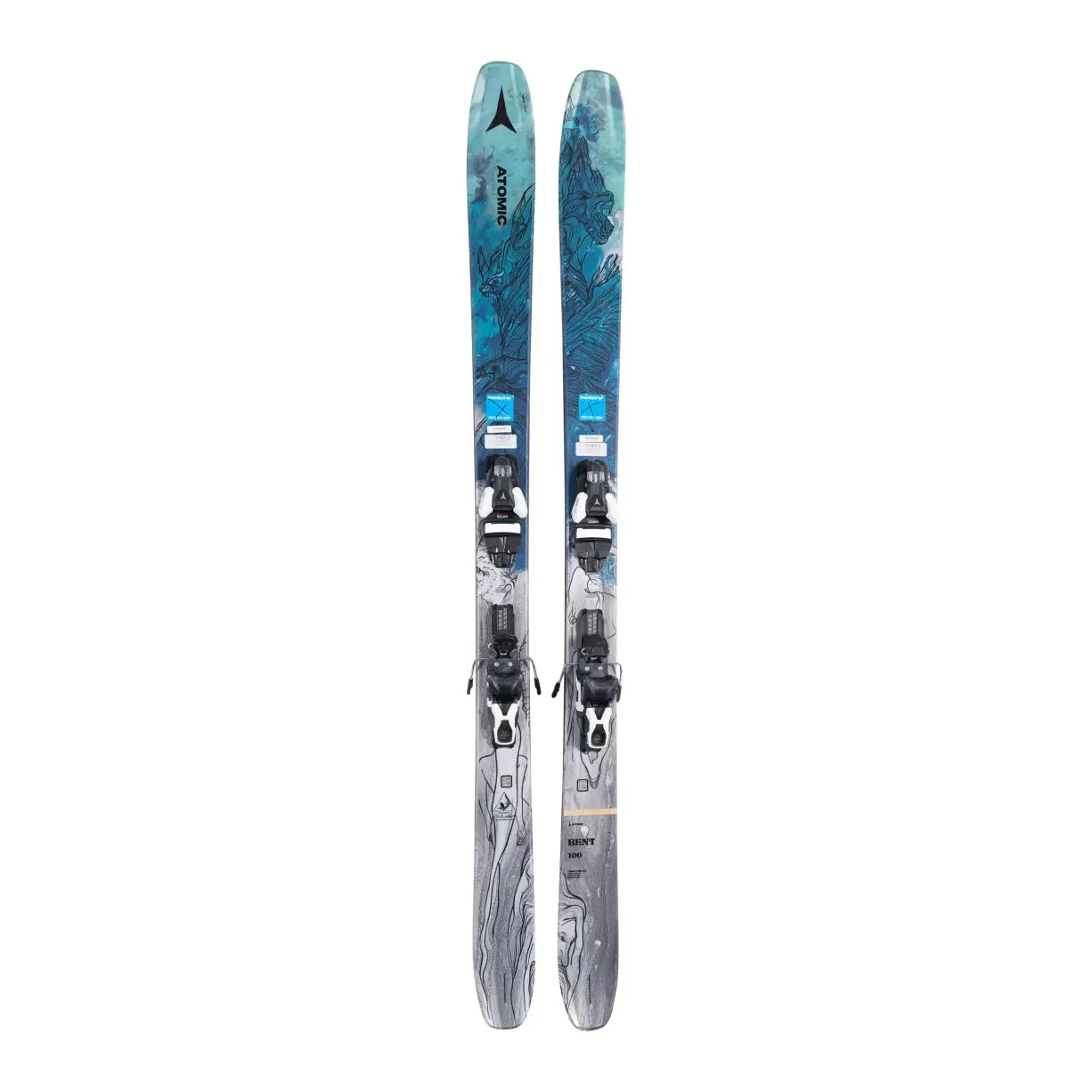 Atomic Bent 100 Skis w/ Atomic Strive 11 GW Demo Bindings
