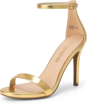 DREAM PAIRS Women's High Heels Flower Ankle Strap Stilettos Round Open Toe Dressy Sexy Sandals DREAM PAIRS Women's High Heels Flower Ankle Strap Stilettos Round Open Toe Dressy Sexy Sandals