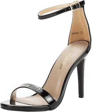 DREAM PAIRS Women's High Heels Flower Ankle Strap Stilettos Round Open Toe Dressy Sexy Sandals DREAM PAIRS Women's High Heels Flower Ankle Strap Stilettos Round Open Toe Dressy Sexy Sandals