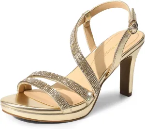 DREAM PAIRS Women's Platform Strappy Heels High Heeled Sandals Open Toe Comfortable Dressy Shoes with Adjustable Ankle Strap DREAM PAIRS Women's Platform Strappy Heels High Heeled Sandals Open Toe Comfortable Dressy Shoes with Adjustable Ankle Strap