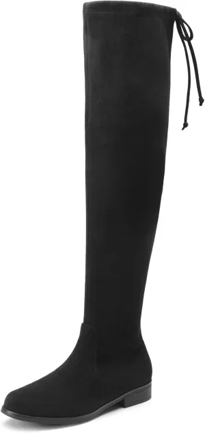 DREAM PAIRS Women's Thigh High Boots Low Block Heel Casual Fashion Over the Knee Boots DREAM PAIRS Women's Thigh High Boots Low Block Heel Casual Fashion Over the Knee Boots