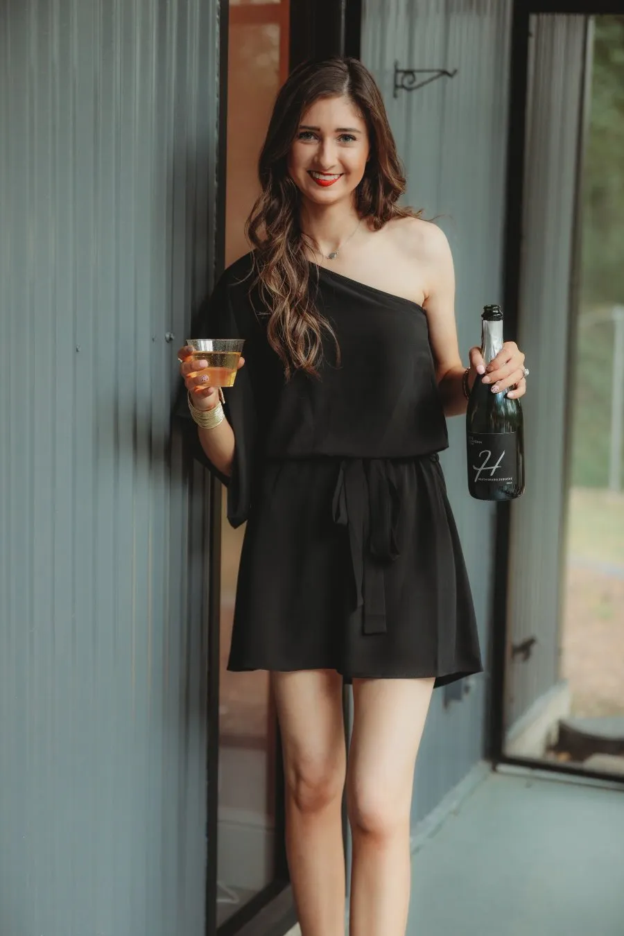 Girls Night Out One Shoulder Dress