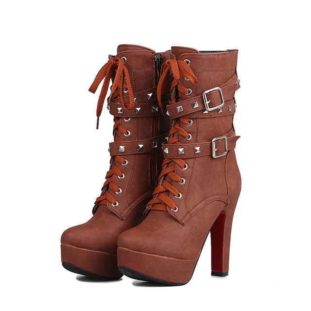 High Heel Ankle Boots