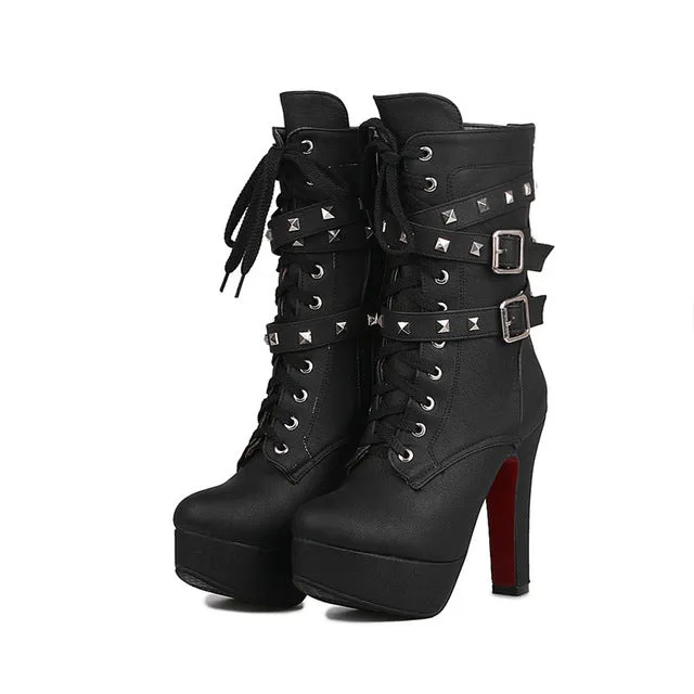 High Heel Ankle Boots