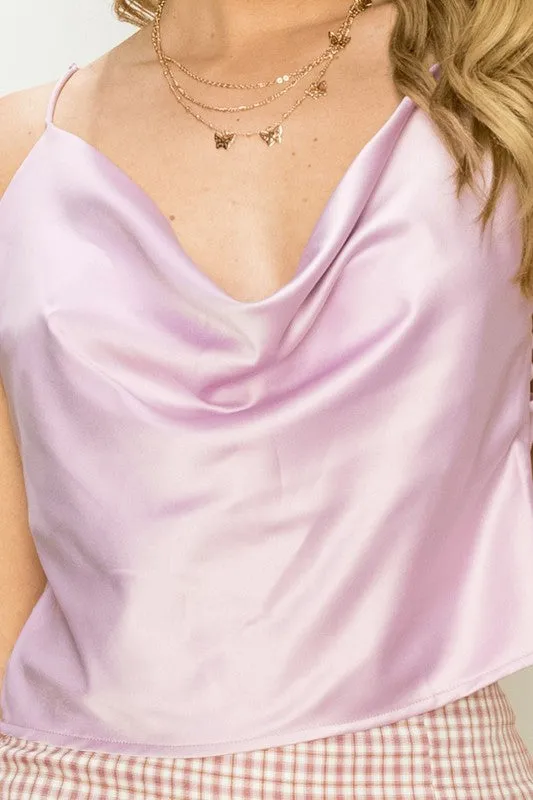 Love Forever Cowl Neck Camisole Top  *Online Only*