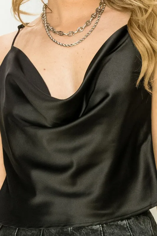 Love Forever Cowl Neck Camisole Top  *Online Only*