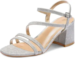 mysoft Women's Strappy Low Chunky Block Heel Sandals Open Toe Dress Shoes mysoft Women's Strappy Low Chunky Block Heel Sandals Open Toe Dress Shoes