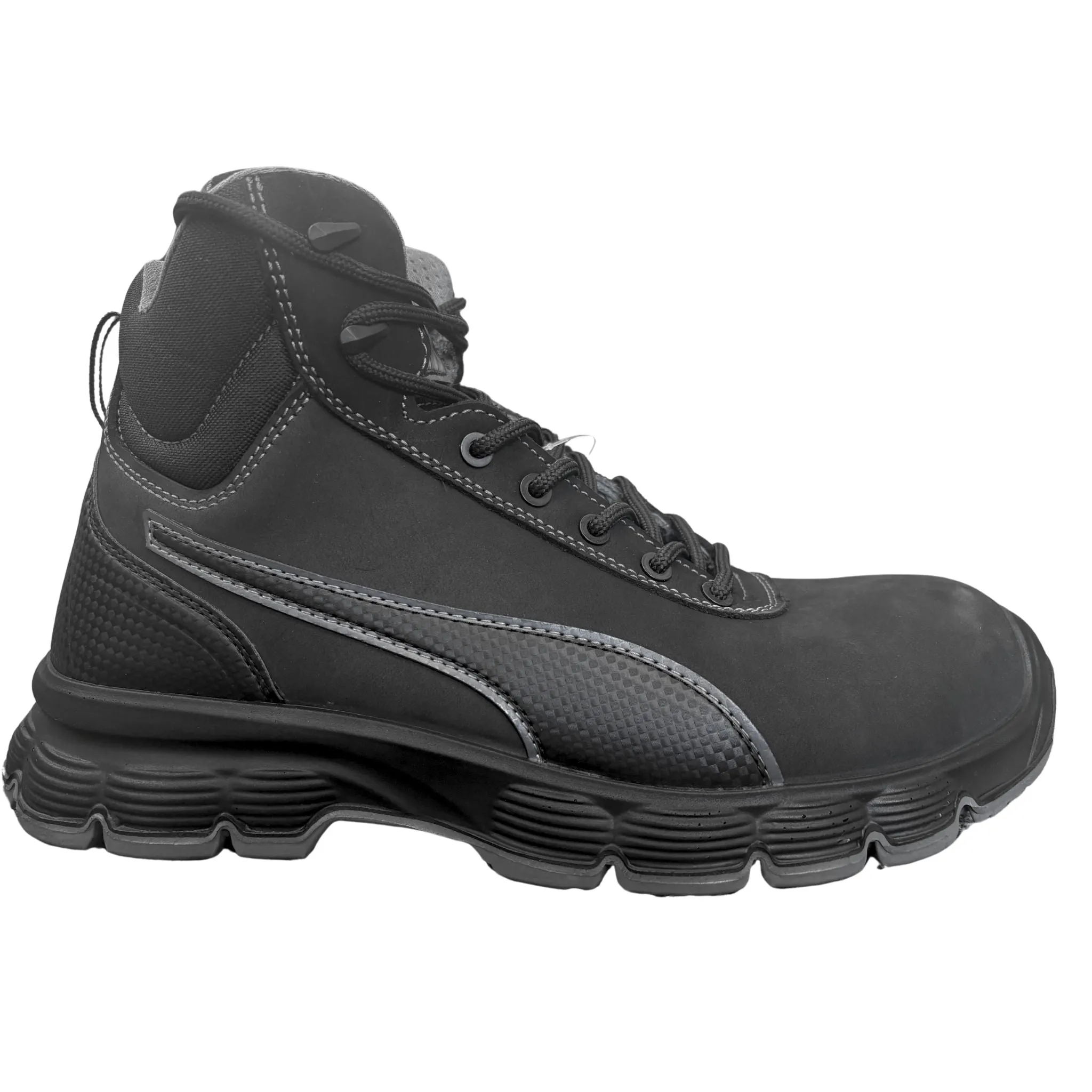 Puma Men's 630105 Condor Blk Mid Waterproof Safety Toe Metal Free Work Boots