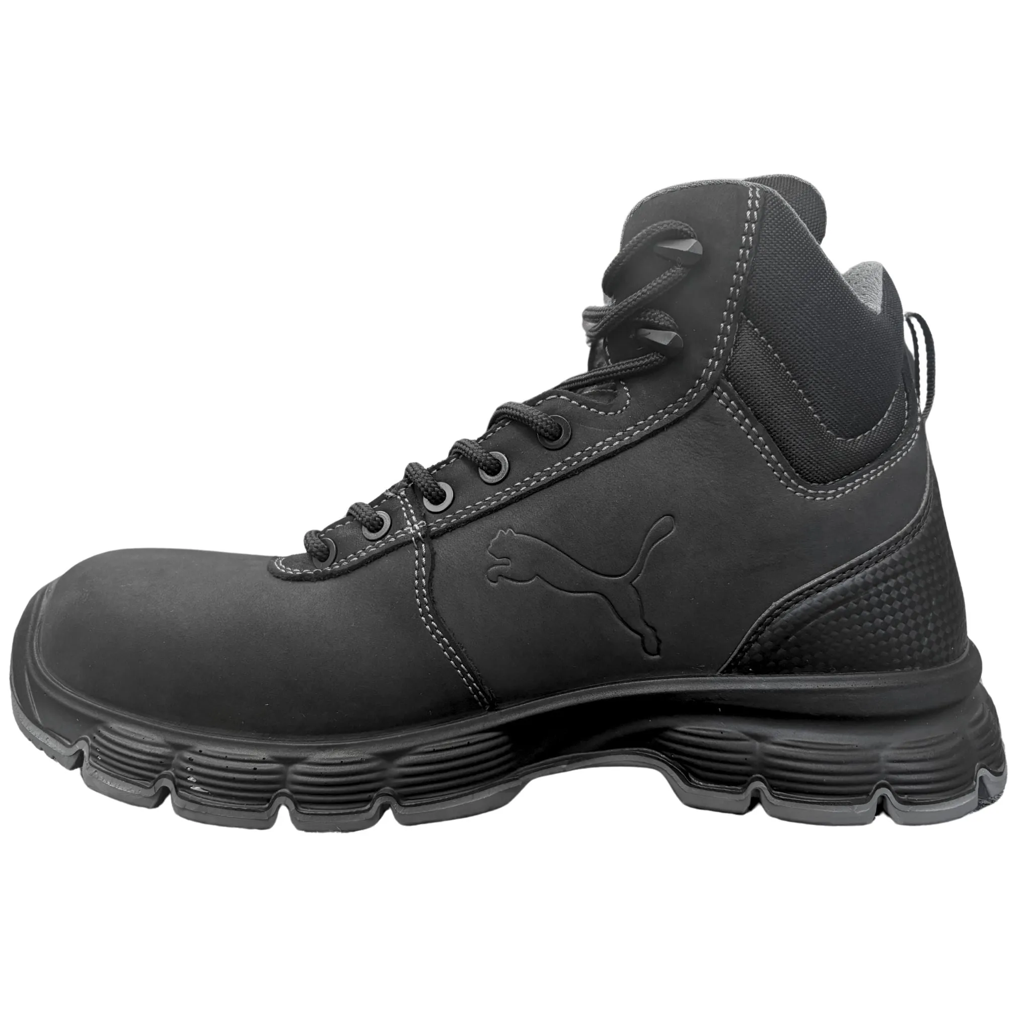 Puma Men's 630105 Condor Blk Mid Waterproof Safety Toe Metal Free Work Boots