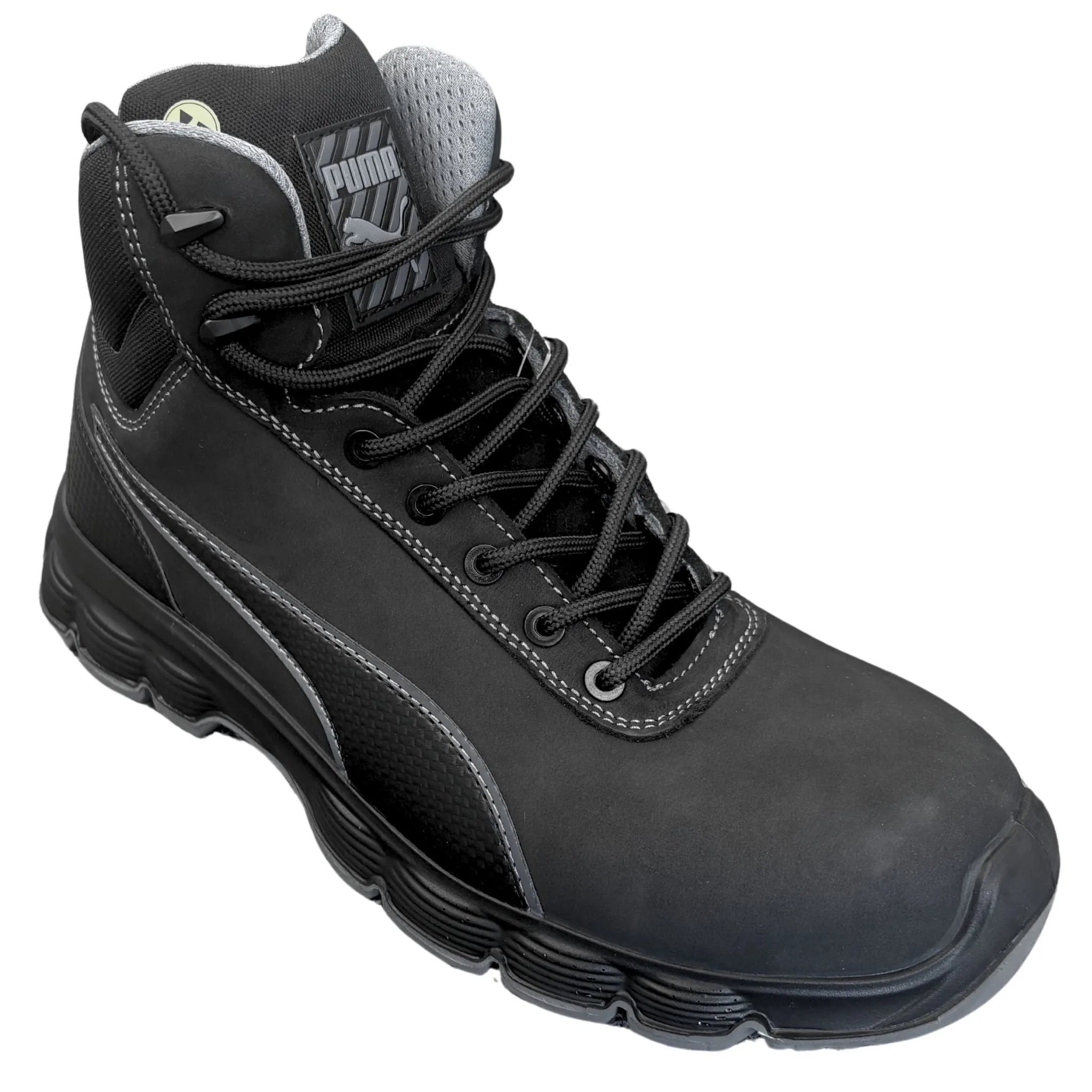 Puma Men's 630105 Condor Blk Mid Waterproof Safety Toe Metal Free Work Boots