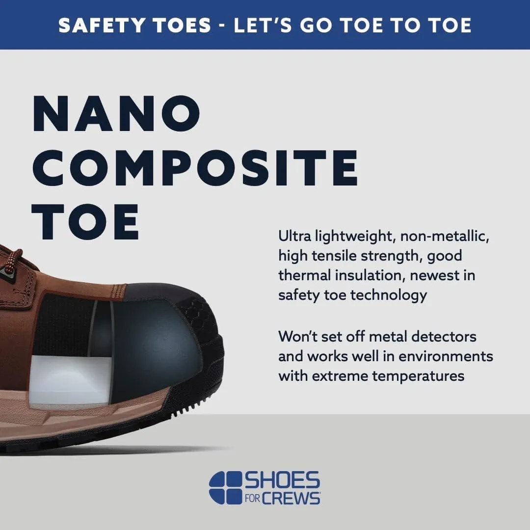 Shoes for Crews Toby II, Mens Non Slip Comfortable Lightweight Work Shoes