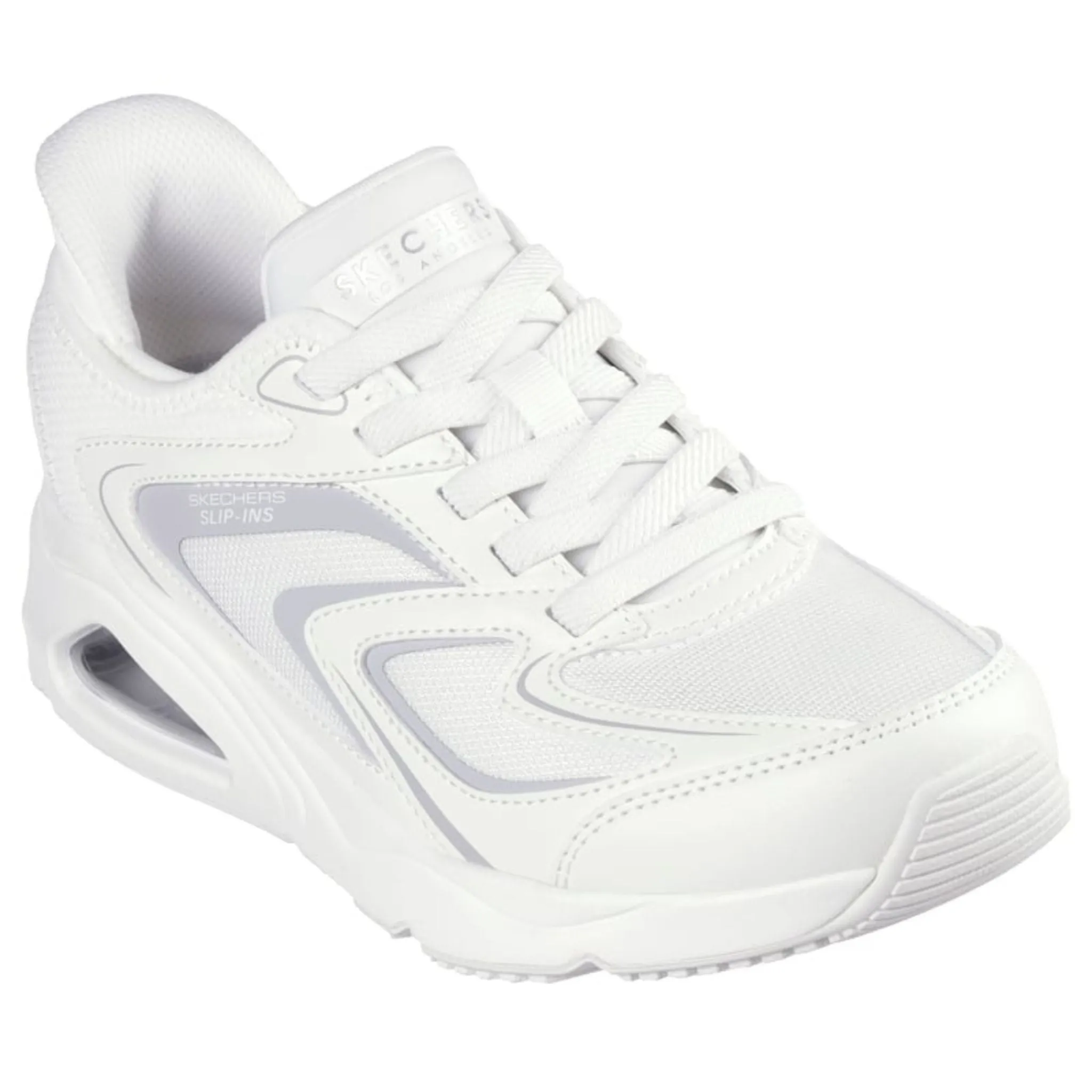Skechers Women's 177408 Tres-Air Uno-EZ-Glide White Slip-ins Casual Shoes