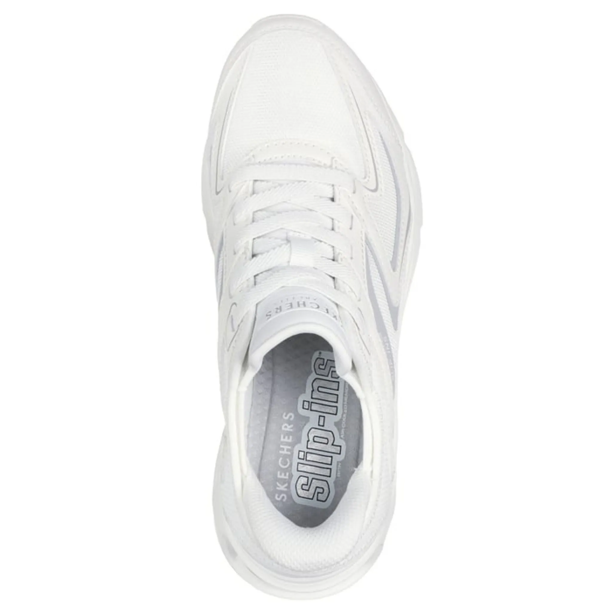 Skechers Women's 177408 Tres-Air Uno-EZ-Glide White Slip-ins Casual Shoes