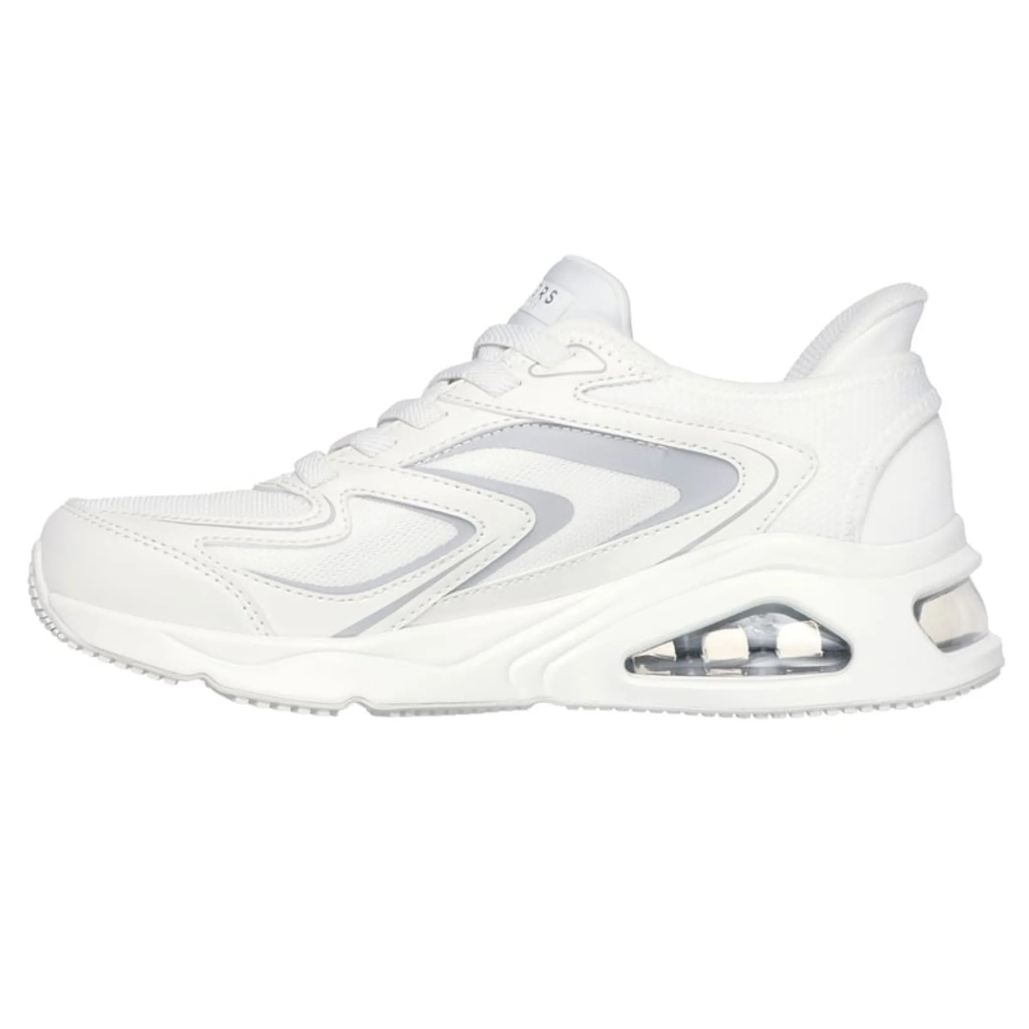 Skechers Women's 177408 Tres-Air Uno-EZ-Glide White Slip-ins Casual Shoes