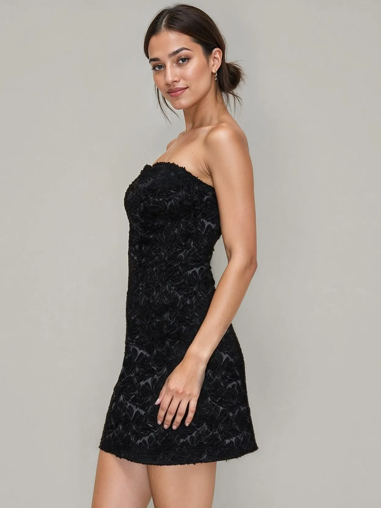 Sleeveless Ribbon Back Cocktail Mini Dress