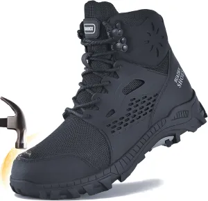 SUADEX Steel Toe Boots for Men Women Waterproof Arch Support Work Construction Indestructible Safety Boots SUADEX Steel Toe Boots for Men Women Waterproof Arch Support Work Construction Indestructible Safety Boots