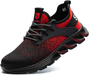 SUADEX Steel Toe Shoes for Men Women Indestructible Safety Work Tennis Shoes Lightweight Comfortable Slip Resistant Breathable Construction Composite Toe Sneakers SUADEX Steel Toe Shoes for Men Women Indestructible Safety Work Tennis Shoes Lightweight Comfortable Slip Resistant Breathable Construction Composite Toe Sneakers