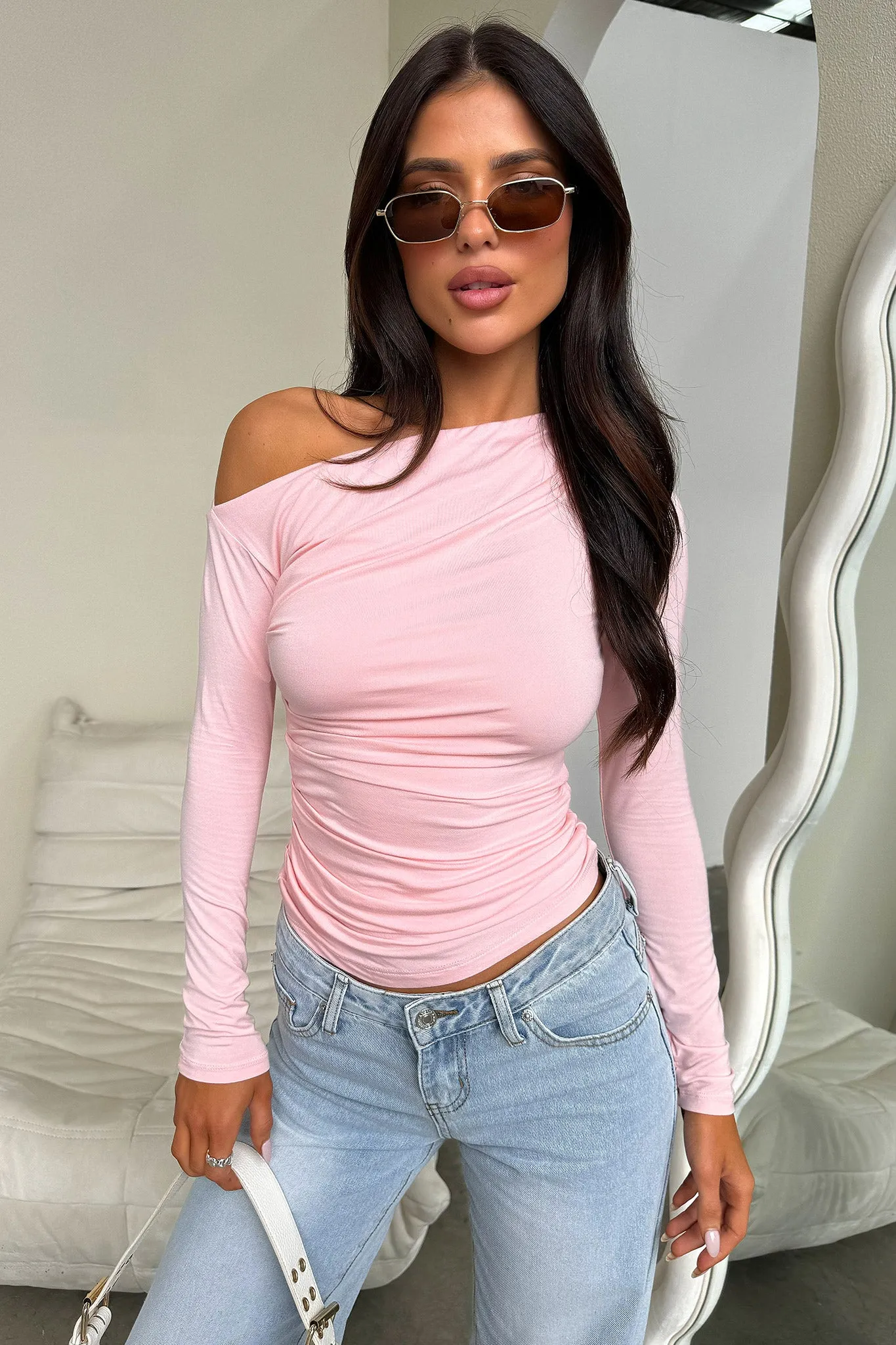 Vitani Long Sleeve Top - Pink